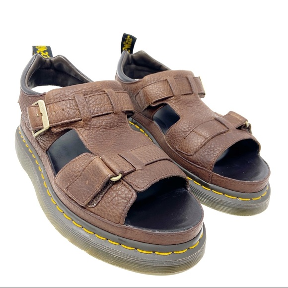 Dr. Martens Other - Dr. Martens Hayden Dark Brown Grizzly Mens Sandals